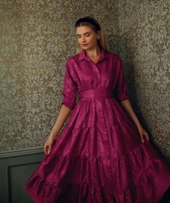 Daphne Wilde Giovanna In Raspberry Moire CLOTHING 7 Daphne Wilde Giovanna In Raspberry Moire CLOTHING