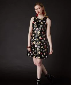 SKYLENCE WHAT'S HOT Derling Embroidered Dress Black