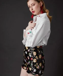 SKYLENCE WHAT'S HOT Derling Embroidered Shorts 9 SKYLENCE WHAT'S HOT Derling Embroidered Shorts