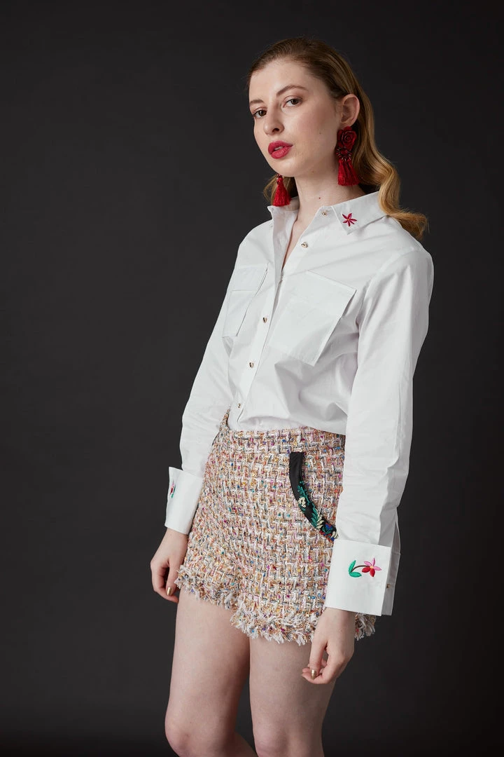 SKYLENCE WHAT'S HOT Chelsea Tang Tweed Shorts Multi 6 SKYLENCE WHAT'S HOT Chelsea Tang Tweed Shorts Multi