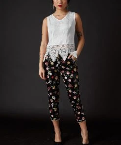SKYLENCE Derling Embroidered Trousers WHAT'S HOT