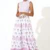 OLIPHANT Sleeveless Smocked Maxi- Indica Pink