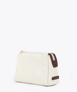 Neely & Chloe No. 31 The Medium Canvas Pouch Pebble