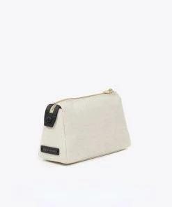 Neely & Chloe No. 30 The Small Canvas Pouch Pebble