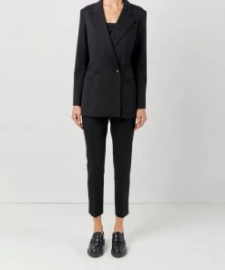 Soft Animal WHAT'S HOT Double-Breasted Blazer