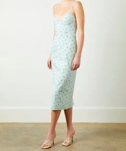 Soft Animal Floral Midi Dress WHAT'S HOT