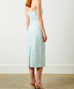 Soft Animal Floral Midi Dress WHAT'S HOT