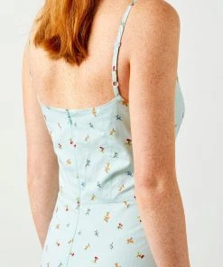 Soft Animal Floral Midi Dress WHAT'S HOT