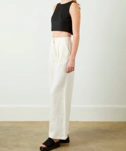 Soft Animal Button Back Linen Tank WHAT'S HOT