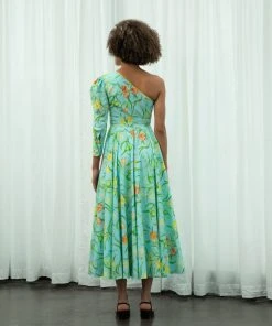 Sruti Dalmia Calling All Colors One-Shoulder Maxi Dress