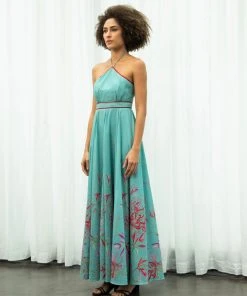 Sruti Dalmia Spider Lily Halter Dress WHAT'S HOT 16 Sruti Dalmia Spider Lily Halter Dress WHAT'S HOT