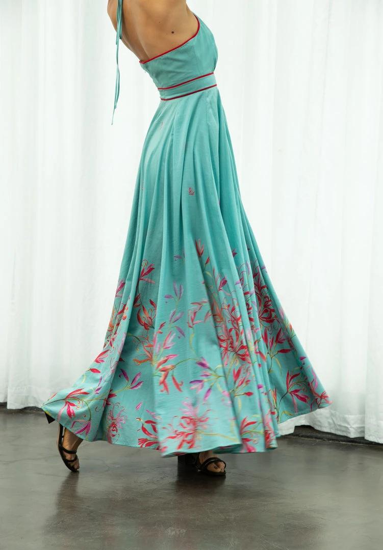 Sruti Dalmia Spider Lily Halter Dress WHAT'S HOT 8 Sruti Dalmia Spider Lily Halter Dress WHAT'S HOT