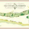 Vintage Golf Course Maps St. Andrews Map Father's Day