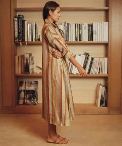 Daphne Wilde WHAT'S HOT Stella In Colorful Striped Linen