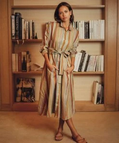 Daphne Wilde WHAT'S HOT Stella In Colorful Striped Linen