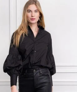 The Shirt By Rochelle Behrens The Molly Shirt, Black