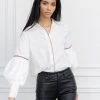 The Shirt By Rochelle Behrens The Molly Shirt, White Trim