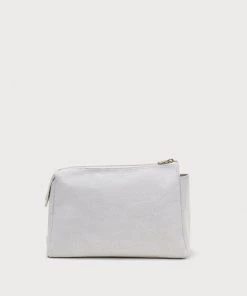 Neely & Chloe No. 31 The Medium Canvas Pouch Pebble