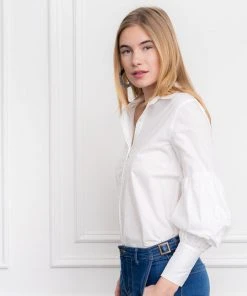 The Shirt By Rochelle Behrens The Molly Shirt, White