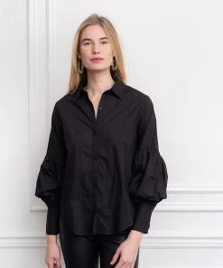 The Shirt By Rochelle Behrens The Molly Shirt, Black