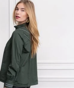 The Shirt By Rochelle Behrens The Gabrielle Shirt, Hunter