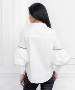 The Shirt By Rochelle Behrens The Molly Shirt, White Trim