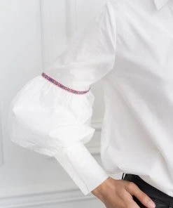 The Shirt By Rochelle Behrens The Molly Shirt, White Trim