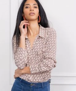 The Shirt By Rochelle Behrens The Signature Shirt W/ Ruffled Pocket