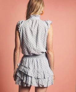 The Shirt By Rochelle Behrens The Sleeveless Ruffled Shirt