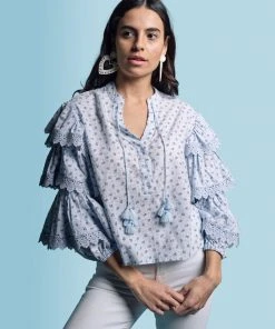 The Shirt By Rochelle Behrens The Tiered Sleeve Shirt