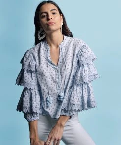 The Shirt By Rochelle Behrens The Tiered Sleeve Shirt