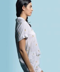 The Shirt By Rochelle Behrens The Short Sleeve + Shorts Pajama Set