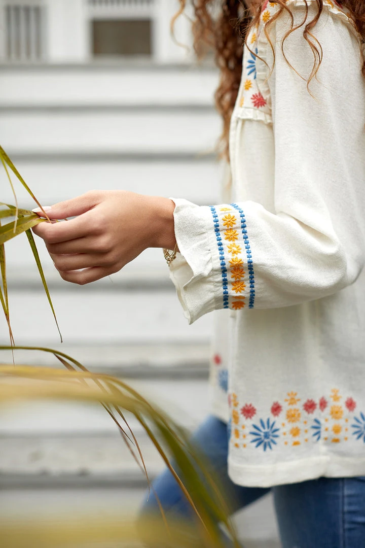 The Coast Brand WHAT'S HOT Tiburon Top - Burnt Red/Blue/Saffron 5 The Coast Brand WHAT'S HOT Tiburon Top - Burnt Red/Blue/Saffron