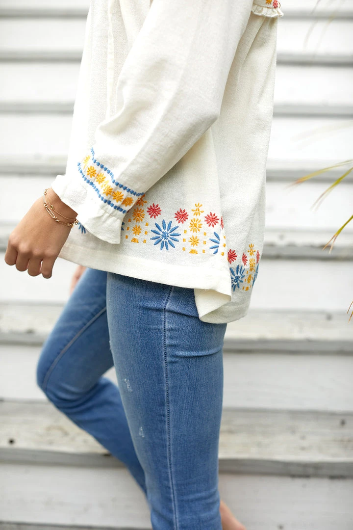 The Coast Brand WHAT'S HOT Tiburon Top - Burnt Red/Blue/Saffron 7 The Coast Brand WHAT'S HOT Tiburon Top - Burnt Red/Blue/Saffron