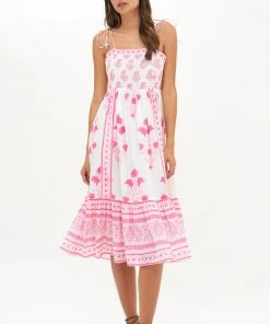 OLIPHANT Tie Strap Midi- Jaipur Pink