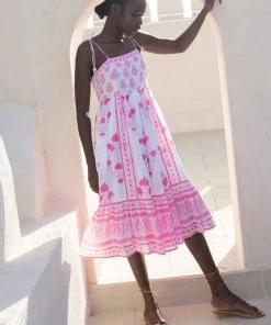 OLIPHANT Tie Strap Midi- Jaipur Pink