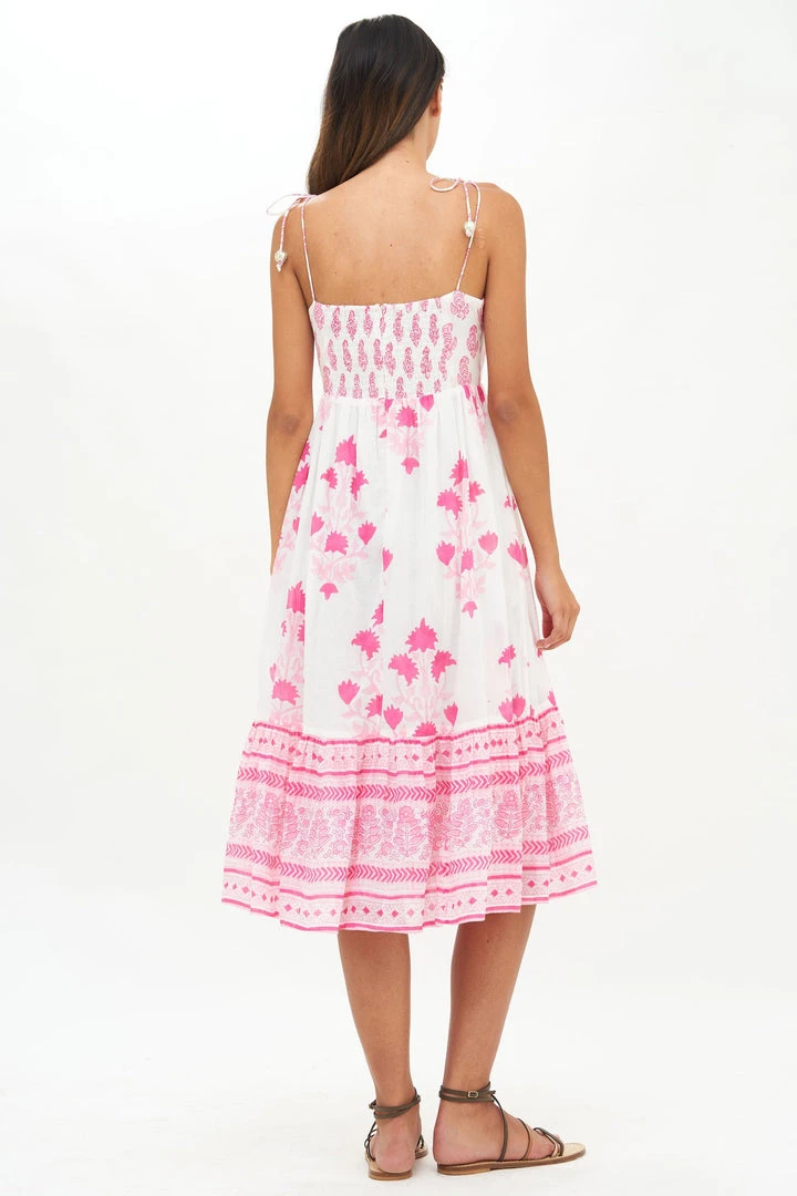 OLIPHANT Tie Strap Midi- Jaipur Pink 5 OLIPHANT Tie Strap Midi- Jaipur Pink