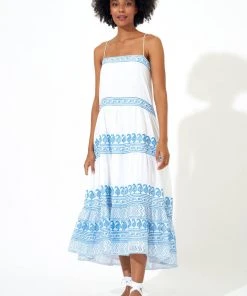 OLIPHANT Tie Strap Midi- Santorini Blue