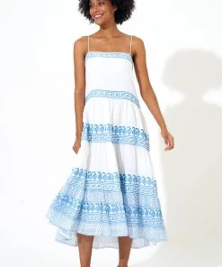 OLIPHANT Tie Strap Midi- Santorini Blue