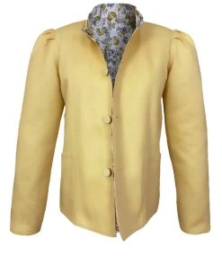 Casey Marks WHAT'S HOT Magic Jacket In Yellow Rose Cotton & Yellow Twill
