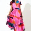 OLIPHANT V-Neck Maxi- Basel Pink 1 OLIPHANT V-Neck Maxi- Basel Pink