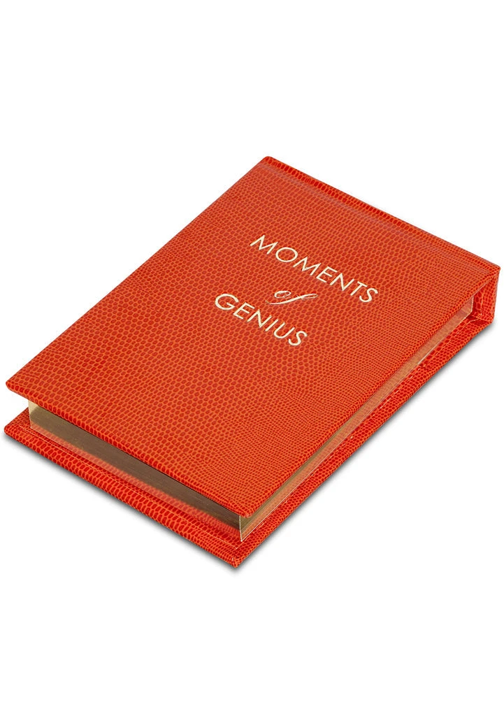 Sloane Stationery Moments Of Genius Notepad - Orange Stationery & Home 3 Sloane Stationery Moments Of Genius Notepad - Orange Stationery & Home