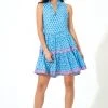 OLIPHANT Yoke Dress- Fern Blue 1 OLIPHANT Yoke Dress- Fern Blue