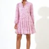 OLIPHANT Long Sleeve Yoke Dress- Malta Pink 2 OLIPHANT Long Sleeve Yoke Dress- Malta Pink