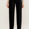 RosewaterHouse Kaveh Straight Leg Pant - Black CLOTHING
