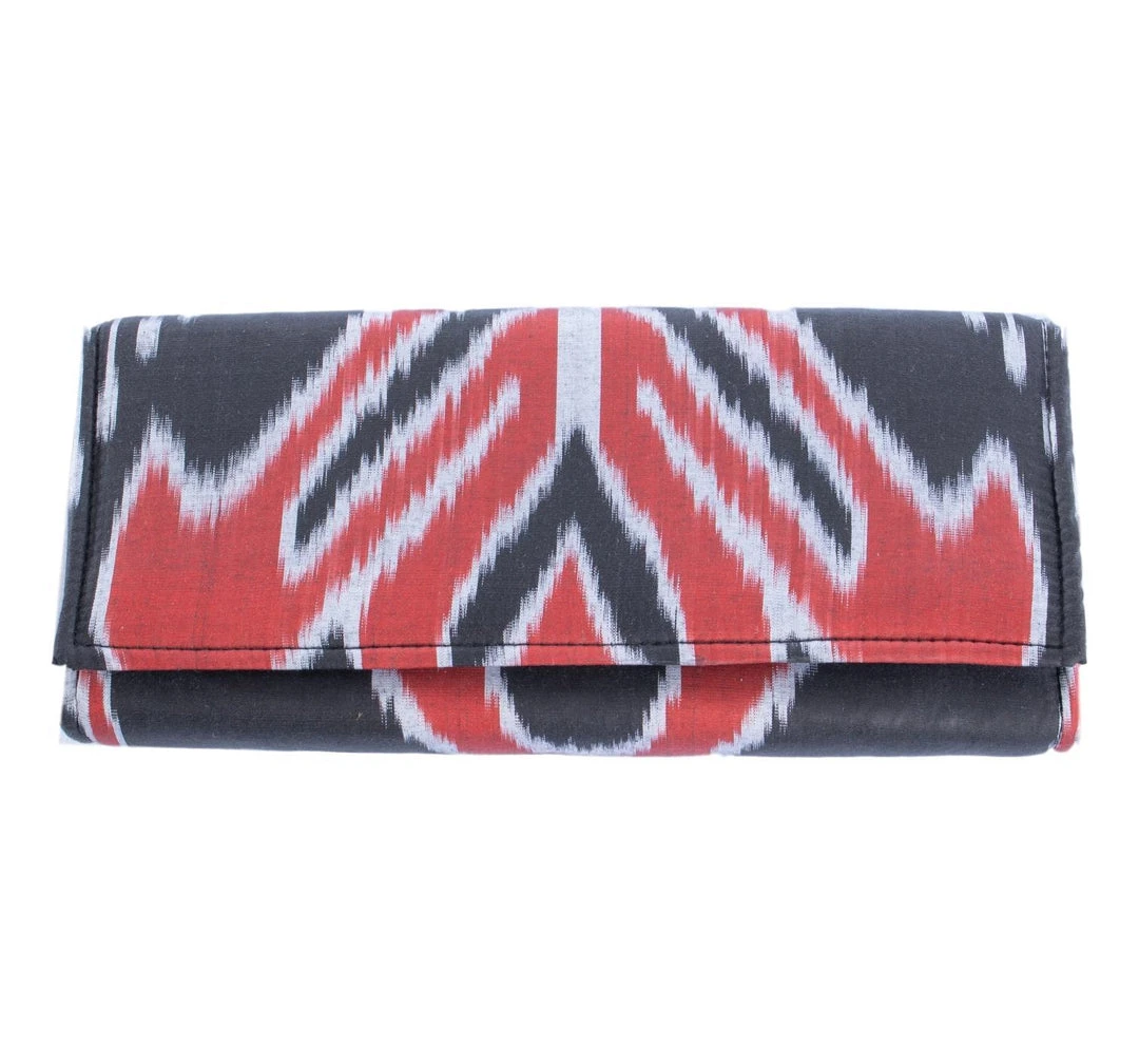 Larkin Lane WHAT'S HOT Athens Silk Ikat Cassie Clutch 3 Larkin Lane WHAT'S HOT Athens Silk Ikat Cassie Clutch
