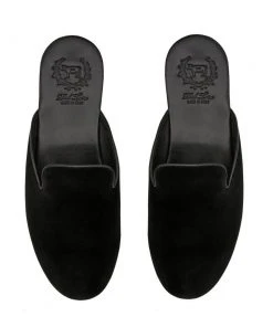 Del Toro Women's Black Velvet House Slipper WHAT'S HOT