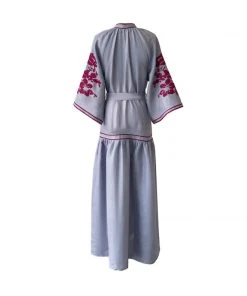 De Castro Berry Swan Dress