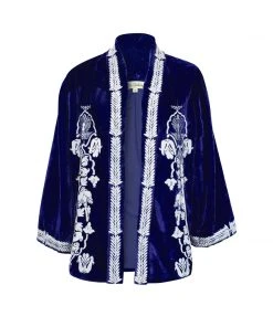De Castro Kimono Jacket Royal Blue