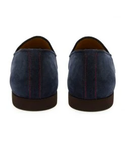 Del Toro WHAT'S HOT Men's Navy Suede Napoli Slipper